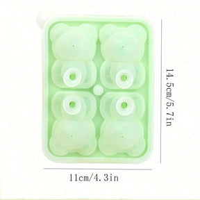 Bandeja Molde de silicone Cubos de Gelo Urso