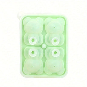 Bandeja Molde de silicone Cubos de Gelo Urso