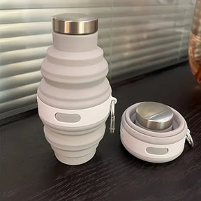 Garrafa de Silicone  Portátil 475 ml Tampa de Aluminio