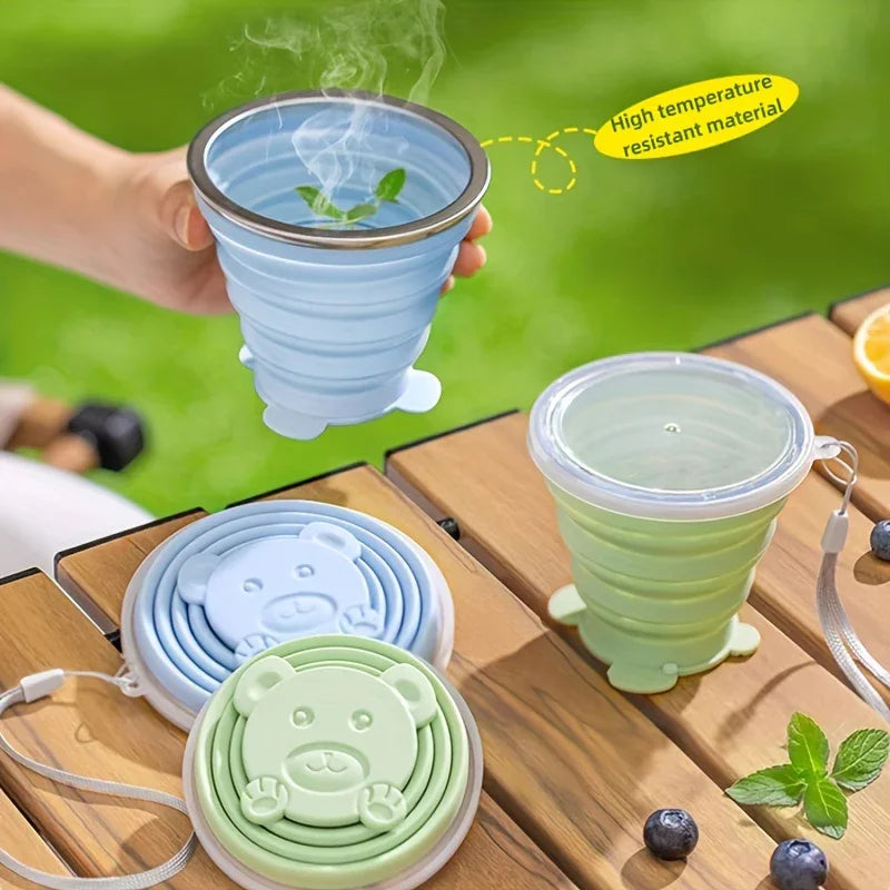 Copo Silicone Portátil Urso
