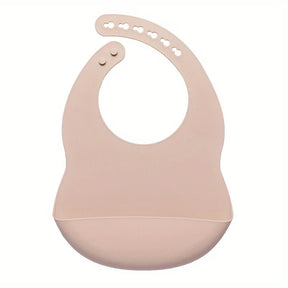 Babador Com Pega Migalhas Para Bebê de Silicone Ajustável