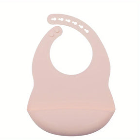 Babador Com Pega Migalhas Para Bebê de Silicone Ajustável