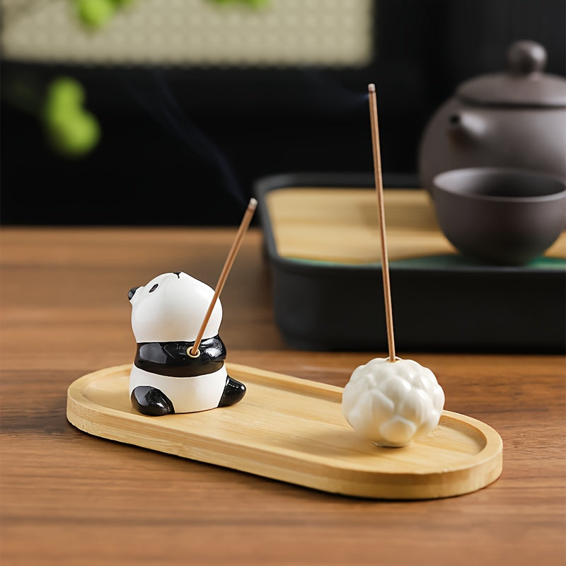 Panda Adorável Para Porta-Incenso - Aroma e Decoração cerâmica
