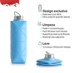 Garrafa Silicone Flexível 700ml