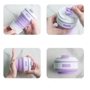 Copo Dobrável Wise de Silicone Portátil 350ml Sustentável