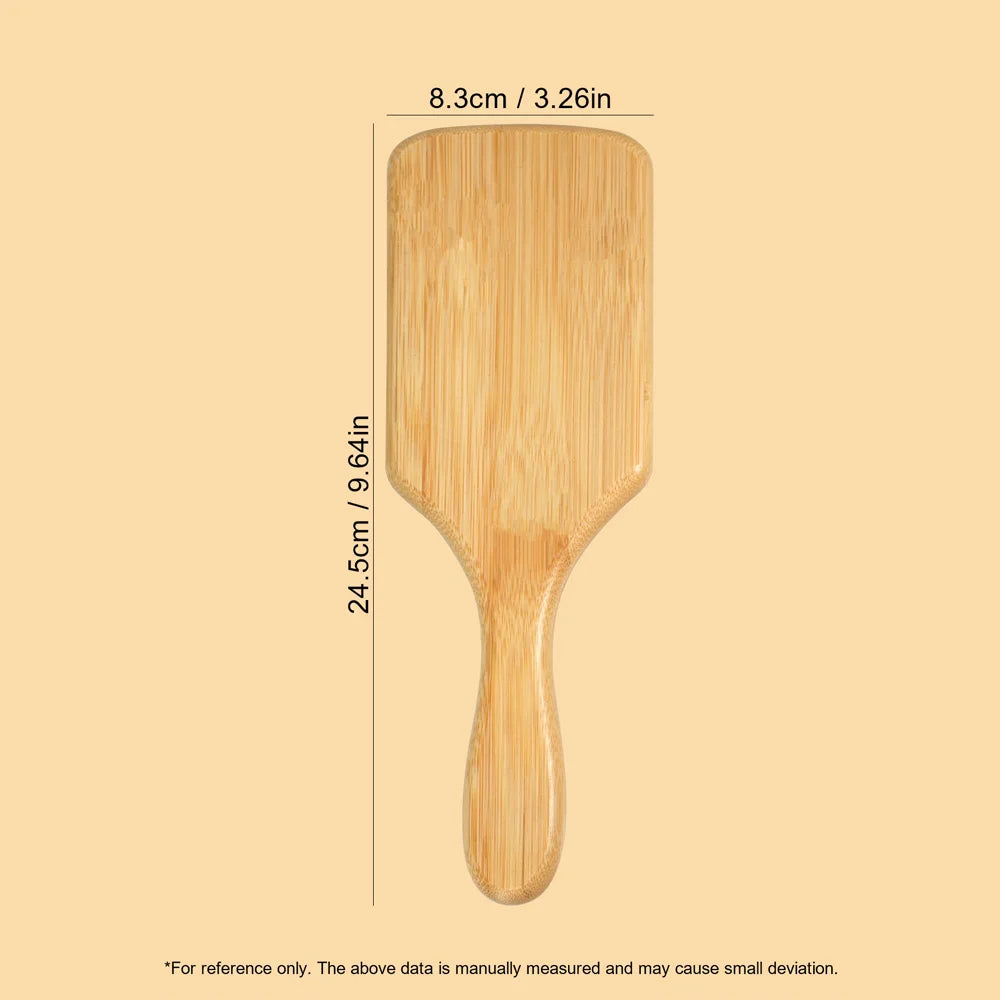Escova de Cabelo com Almofada de Ar de Bambu Natural