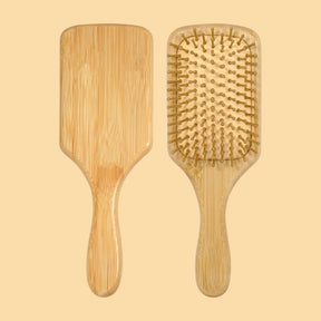 Escova de Cabelo com Almofada de Ar de Bambu Natural