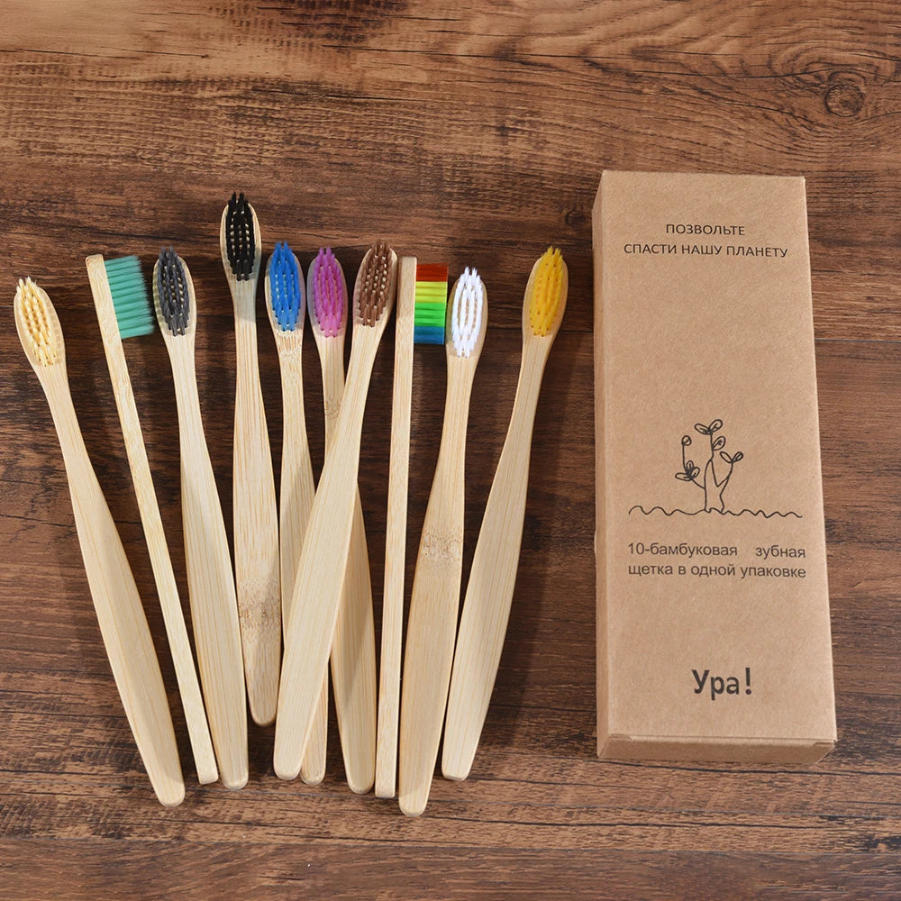 Compre 5 e Leve 10 Escova de Dente Bambu Sustentável