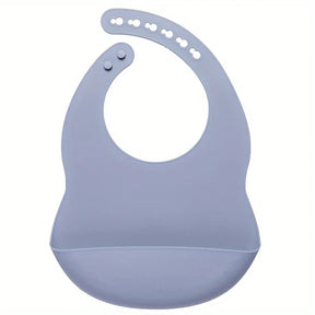 Babador Com Pega Migalhas Para Bebê de Silicone Ajustável