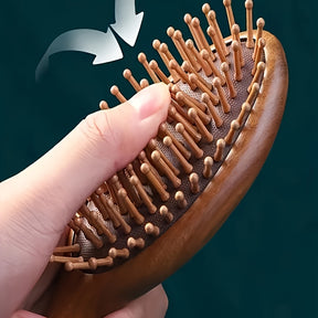 Escova Ecofofo Massager de Couro – 104 Dentes Naturais Anti-Static